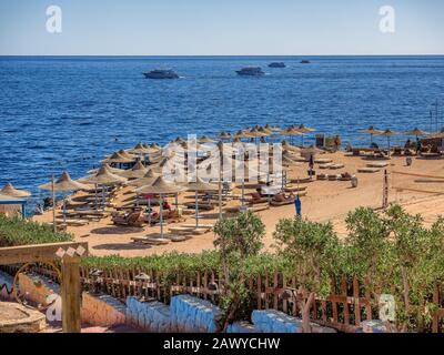 Sharm el-Sheikh beach resort de Sinaï, Égypte Banque D'Images