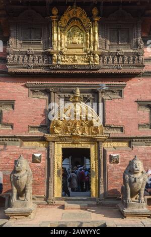 Place du Temple de Durban à Patan près de Katmandou au Népal Banque D'Images