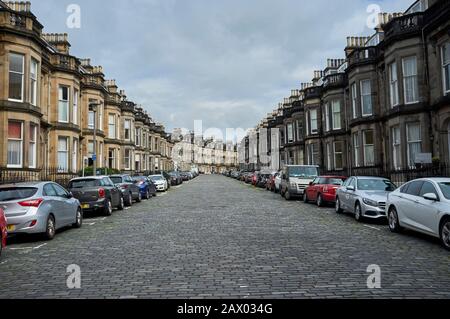 Scène de rue à Haymarket, Edinburgh New Town, Ecosse, Royaume-Uni Banque D'Images