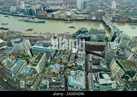 Grande-Bretagne, vue aérienne de Londres Banque D'Images