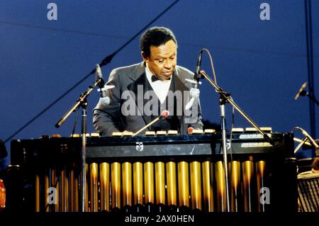 Lionel Hampton, Knebworth Jazz Festival, Knebworth, Herts, Juillet 1982. Banque D'Images