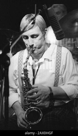 Peter King, Ronnie Scott, Londres, Septembre 1989. Banque D'Images