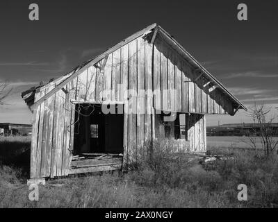 Petites villes du Texas de l'Ouest le long de l'autoroute US 180/62. Le temps semble avoir dépassé ces petits endroits les laissant en suspens dans le passé. Banque D'Images