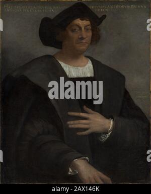 Portrait d'un homme, Dit Christopher Columbus (né vers 1446, mort 1506), 1519. Banque D'Images