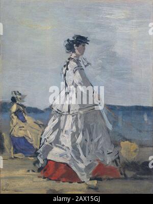 Princesse Pauline Metternich (1836-1921) sur la plage, CA. 1865-67. Banque D'Images