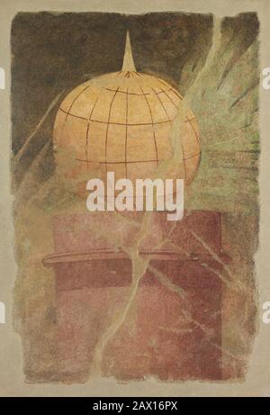 Fragment de peinture murale le péristyle de la Villa de P. Fannius Synistor à Boscoreale, ca. 50-40 av. Banque D'Images