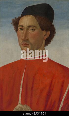 Portrait d'un homme, CA. 1481-82. Banque D'Images