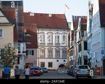 Altstadt von Oettingen mit Residenzschloss, Nördlinger Ries, Franken, Bayern, Deutschland | Vieille ville d'Oettingen avec château, Noerdlinger Ries, Franc Banque D'Images