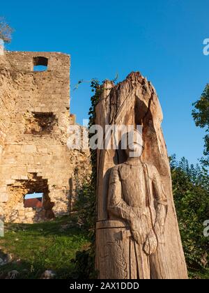 Burgruine Randeck Bei Essing, Altmühltal, Bayern, Deutschland | Château Ruine Randeck Près D'Essing, Altmühl Valley, Bavière, Allemagne Banque D'Images