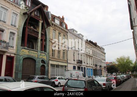 maison art nouveau (coillot) à lille (france) Banque D'Images