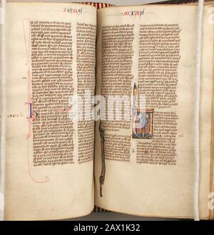 Bible, CA. 1235. Banque D'Images