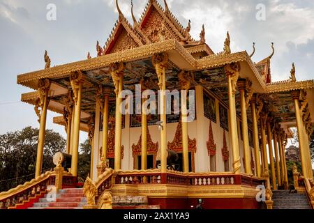 Temple Wat Ek Phnom, Battambang, Cambodge. Banque D'Images