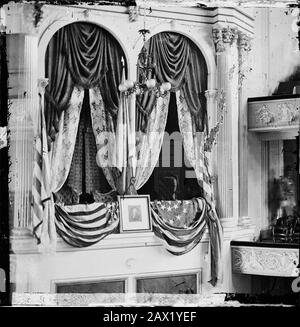 1865 , Washington , DC , USA : boîte du président Lincoln au Ford's Theatre où a été assassiné . Le président américain ABRAHAM LINCOLN ( 1809 - 1865 ) . - Presidente della Repubblica - Stati Uniti - USA - Abramo - assassinio - tueur - assassinio - omicidio - amicide - attentato - TEATRO - TEATRE - THÉÂTRE --- Archivio GBB Banque D'Images