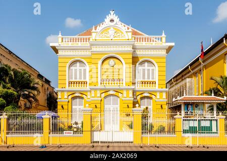 Bâtiments De L'Ère Coloniale, Battambang, Cambodge. Banque D'Images