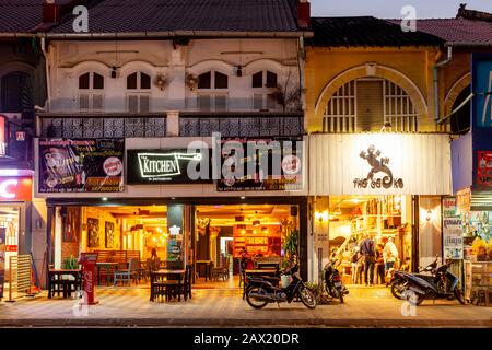 Bâtiments De L'Ère Coloniale, Battambang, Cambodge. Banque D'Images