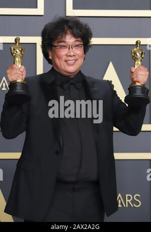 Hollywood, Ca. 9 février 2020. Bong Joon-ho, au 92ème prix annuel de l'Académie - salle de presse à Hollywood et Highland en Californie, le 9 février 2020. Crédit: Faye Sadou/Media Punch/Alay Live News Banque D'Images