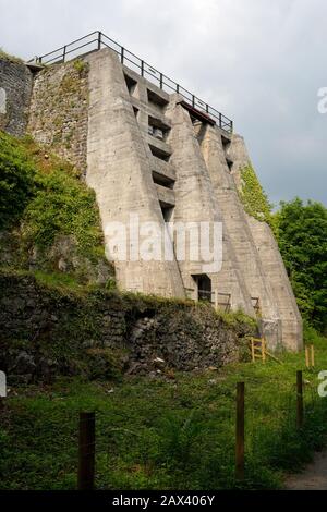 Œuvres de Limekiln conservées à Millers Dale, Derbyshire England, sentier Monsal Banque D'Images