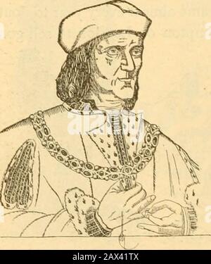 Une courte histoire de l'Angleterre . nbackward dans les manufactures, le commerce, et la finance par rapport à d'autres pays européens, mais ses gens apprenaient maintenant des étrangers qui habitaient parmi eux des leçons précieuses qui wereto les porter à temps bien au-delà de leurs enseignants. 240. Richard III et Henry VII — Lorsqu'Édouard IV mourut en 1483, il quitta deux jeunes fils et une fille. Le fils aîné a été couronné roi comme Edward V, mais il a été bientôt mis de côté et probablement assassiné dans la Tour de Londres, avec son frère hisBrother, Richard, duc de York, par son oncle Richard, duc de Gloucester, qui l'a ensuite fait roi lui-même comme R Banque D'Images