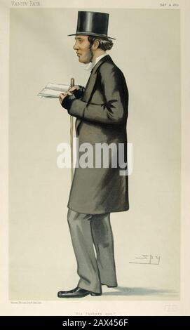 1882 , GRANDE-BRETAGNE : William Henry Gladstone ( 1840 – 1891 ), caricature de Spy publié dans Vanity Fair en 1882 . Était député libéral britannique et fils aîné du premier ministre William Ewart Gladstone et de sa femme Catherine nee Glynn . Sir William Ewart Gladstone ( 1809 – 1898 ) était un homme d'État libéral britannique. Dans une carrière de plus de soixante ans, il a été premier ministre quatre fois plus que toute autre personne. Gladstone était aussi le plus ancien Premier ministre britannique, âgé de 84 ans, lorsqu'il a démissionné pour la dernière fois. Il a également été chancelier de l'Ex Banque D'Images