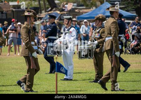 La Garde De La Fédération Australienne Est Exposée À La Journée Portes Ouvertes De L'Armée Australienne, À La Caserne De L'Armée De Lavarack, Dans Le Nord Du Queensland De Townsville Banque D'Images