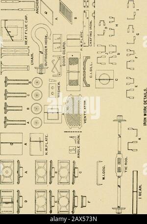 Informations utiles pour les fabricants de coton . DD 1 DDD DD DD C DÉTAILS DE LA PORTE. A, B, C, D, E, F, H, I, J, K, h, M et N montrent les plans et l'élévation des portes des moulins et des portes coupe-feu. Tous les détails sont indiqués séparément, conformément aux instructions ci-dessus, et sont destinés à être situés sur le plan où les lettres correspondantes doivent être affichées et à ajuster les ouvertures comme indiqué aux points à éviter. Toutes les portes sont composées de la meilleure No iheart stock et tous les métiers sont faits pour aligner jusqu'à la planche à vent dans tout le monde. Les portes coupe-feu sont composées conformément aux règles et règlements de l'Asso-ciation et de l'tinne du sud-est Banque D'Images