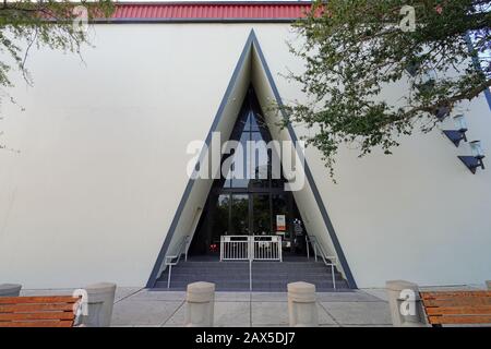 St PETERSBURG, FL -24 JAN 2020 - vue sur le musée de l'holocauste de Floride dans le centre-ville de Saint Pete, Floride, États-Unis. Banque D'Images