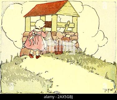 Le livre Peter Patter; rimes pour enfants . L'eau Il y a de l'eau dans le baril de pluie; Et de l'eau dans le puits, Il y a beaucoup d'eau dans le pondWhere Hannah Hawkins est tombé. Il y a de l'eau dans l'océan, Et de l'eau dans le ciel, Et quand un autre brubbersHe obtient de l'eau dans ses yeux. Mais dans le Barca desertWhere, les hipodoodles jouent, L'eau dans le fleuve Ivoid sèche et souffle loin. Banque D'Images