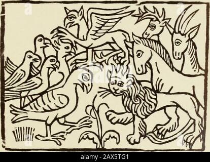 Reynke de vos: Photographien der Holzschnitte nach der Lübecker Ausgabe vJ1498; . iDocb mofle TCE m^^rt c jpne 002 t)4r larert!fön in m^neme )bxt^ üü arote gb^tm 3/. FF t^o öe Foncör^ hungäfät^Fhäfäfäfäfkl. 3 l ID4l:r5rtt)ctfbocK Banque D'Images