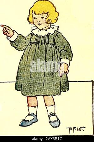 Le livre Peter Patter; rimes pour enfants . Old MOLLY ISLOWING Old Molly est labour et lowingWay vers le bas dans le vieux pré lot.i Ve donné son eau et trèfle, Et toutes les pommes que j'Ai Eu; Banque D'Images