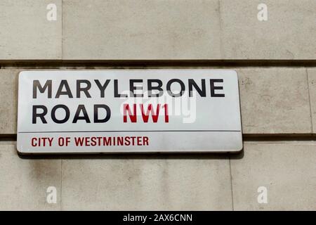 Marylebone Road, Marylebone, Cité De Westminster, Londres, Angleterre. Banque D'Images