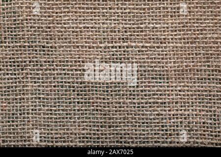 Tissu texture toile de fond de toile de superposition de lin. Gros plan de tissu à recouvrement. Banque D'Images