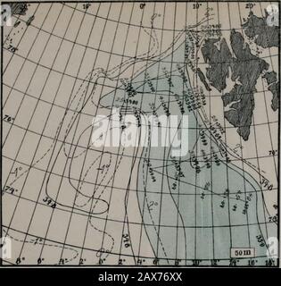 La mer à l'ouest de Spitsbergen; les observations océanographiques de l'expédition de Spitsbergen d'Isachsen en 1910 . Banque D'Images