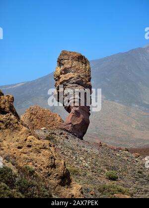 La Roque Cinchado Dans Le Parc National De Teide Tenerife Îles Canaries Espagne Banque D'Images