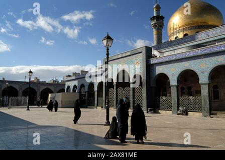 Le Mausolée De Lady Zaynab, Damas, Syrie. Banque D'Images