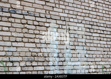 Mur de briques blanches, texture ou arrière-plan pour le texte Banque D'Images