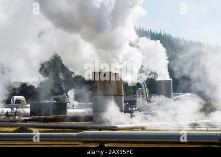 Centrale géothermique de Wairakei, Nouvelle-Zélande Banque D'Images