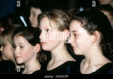 Zara Phillips À L'École De Port Regis, Shaftsbury, Angleterre Septembre 1991 Banque D'Images