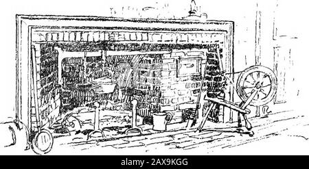 Cape Cod, nouveau et ancien. Chapitre VII BREWSTER ET CAP COPARCHITECTURE IL est impossible de passer par Brewster ^sans être impressionné par son air de mod;-la plus grande prospérité, de tidiness, de lackjof povertyet l'absence de prétension. Soigné, adéquat, accueillant — les petites fermes répètent la ligne générale et le style de l'architecture, et donnent la preuve d'un peuple thrifty, auto-ré-sgecting, et confortable. L'architecture du Cap diffère de celle du Maine, du Connecticut, du Massachusetts ou du Sud, même • Brewster était à l'origine la paroisse du Nord de Harwich. Nom d'Itwas Banque D'Images