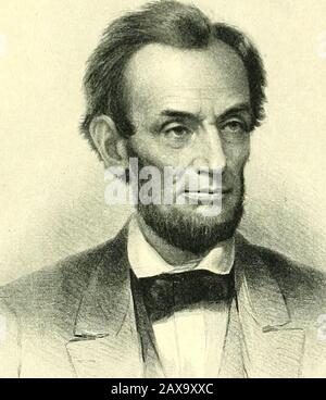 Oeuvres complètes d'Abraham Lincoln : [extraits] . Su Ol ?-JJ,0Oi* Abraham Lincoln Photographe de la peinture Originale de la vie par Frank B. Carpenter en 1864.. Abraham LincolnSteel Gravure de l'Original Photographie byBrady dans i86^, et Noiu dans la collection IVarDepartment. Banque D'Images