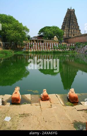 Temple De Hampi, Karnataka, Inde. Banque D'Images