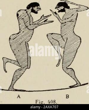 « la danse grecque antique, après des figures sculptées et peintes » (1916) Banque D'Images