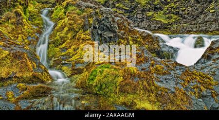 Cascades - eau potable et mousse, Islande