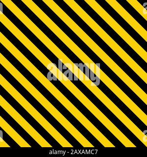 Motif de chemise jaune et noir. Avertissement panneau industriel. Lignes géométriques diagonales. SPE 10 Banque D'Images