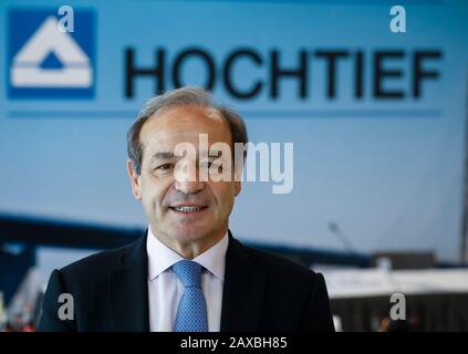 11.02.2020, Düsseldorf, Rhénanie-du-Nord-Westphalie, Allemagne - Hochtief CEO Marcelino Fernandez Verdes lors de la conférence de presse annuelle. 11.02.2020, Duessel Banque D'Images