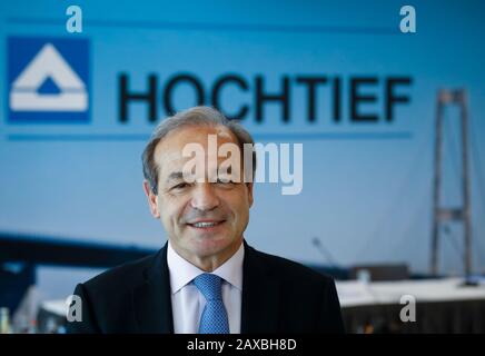 11.02.2020, Düsseldorf, Rhénanie-du-Nord-Westphalie, Allemagne - Hochtief CEO Marcelino Fernandez Verdes lors de la conférence de presse annuelle. 11.02.2020, Duessel Banque D'Images