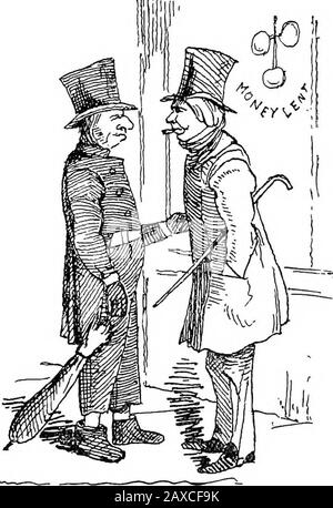 Commérages au cours de la première décennie du règne de Victoria. Pairs et imprimeurs, vicaire et vice-admirateurs, agents de la demi-paye de spinstersand. Membres du Parlement et des spécialistes, professeurs et cotonniers, gleiens cuisine K.C.s, avocats commis et scouts d'université, serveurs atLloyds, agents de détente et excisistes, rédacteurs et ingénieurs, barristers et bouchers, prêtres et coachmen catholiques, laiteries et lyonnaires, braziers, banquiers, vendeurs de bière et bouteurs, gardes-pieds de maison, gardes-poste et gardes-poste et presque tous les appels sous le soleil. Et ceux-ci, il faut se rappeler, étaient des abonnés pour;£ Banque D'Images