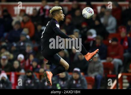 Lyle Taylor de Charlton Athletic lors du match du championnat Sky Bet au City Ground de Nottingham. Banque D'Images