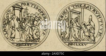 Le jubilé de l'an MDCC, publié par la bulle d'Innocent XII, du 28 mars MDCLXXXXIX, ou, Considérations sur cette bulle, pour montre l'abus des jubilez que celent depuis quatre ans dans l'Eglise Romaine : le tout enrichit d'un fort grand nombre de médailles & de tailles douces, avec les cérémonies qui ont été observées à l'ouverture & à la cloture du jubilé . Banque D'Images