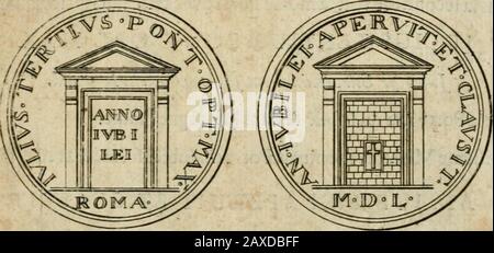 Le jubilé de l'an MDCC, publié par la bulle d'Innocent XII, du 28 mars MDCLXXXXIX, ou, Considérations sur cette bulle, pour montre l'abus des jubilez que celent depuis quatre ans dans l'Eglise Romaine : le tout enrichit d'un fort grand nombre de médailles & de tailles douces, avec les cérémonies qui ont été observées à l'ouverture & à la cloture du jubilé . Banque D'Images