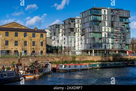 Arthouse Apartments Kings Cross Development Londres. Arthouse Apartments sur York Way près de Kings Cross Station sur le canal de Regent's. Architectes dRMM. Banque D'Images